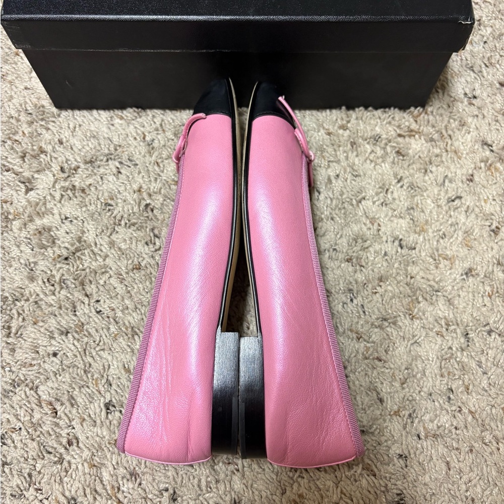 CHANEL pink & black flats - Picture 4 of 13